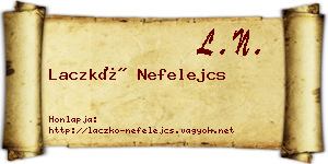 Laczkó Nefelejcs névjegykártya